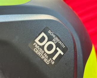 Schuberth R2 Motorcycle Helmet With Hi Visibility Green