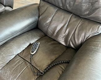 AS-IS La-Z-Boy Greyson Leather Power Recliner #1
