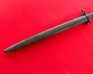 British 1913 Pattern WWI Remington Bayonet with Scabbard 1917 P1913 Enfield 