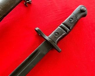 British 1913 Pattern WWI Remington Bayonet with Scabbard 1917 P1913 Enfield 
