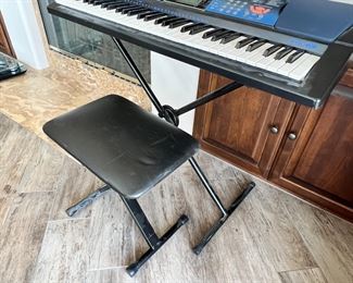 Casio CTK-519 Electronic Keyboard with stand and seat