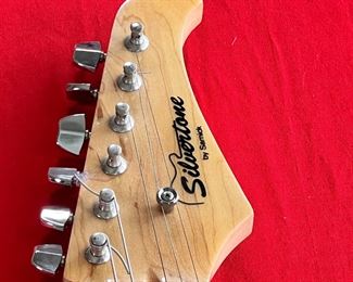 Silvertone by Samick SS-11/BK Strat Style Electric Guitar no case