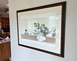 Fruit Basket & Wine Signed Print