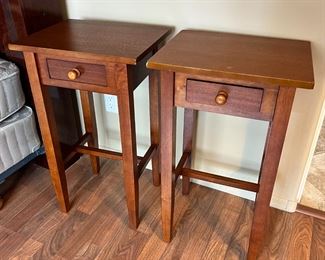 2pc Shaker Chair Side Tables/ Plant Stand
