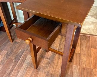 2pc Shaker Chair Side Tables/ Plant Stand