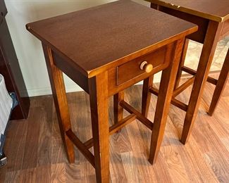 2pc Shaker Chair Side Tables/ Plant Stand