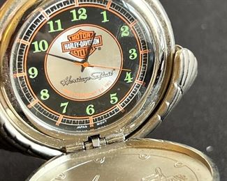 Franklin Mint Harley Pocket Watch With Stand