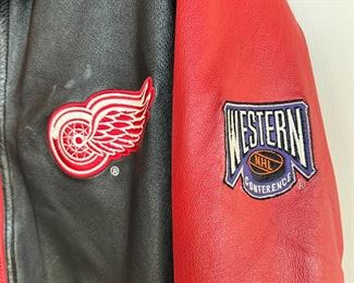 Vintage Pro Player Leather Detroit Red Wings Jacket