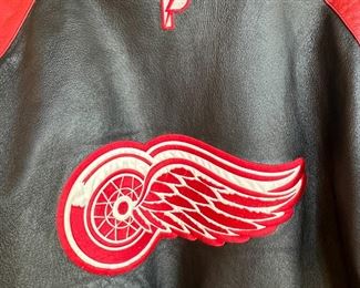 Vintage Pro Player Leather Detroit Red Wings Jacket