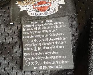 HARLEY DAVIDSON Motorcross Embroidered Orange and Black Panel Jacket