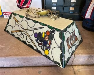 1970s Pool Billiards Pool Hanging Lamp Light Shade