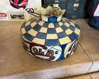 1970s Pepsi Cola Fiberglass Hanging Lamp Light Shade