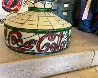 1970s Coca Cola Fiberglass Hanging Lamp Light Shade