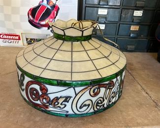 1970s Coca Cola Fiberglass Hanging Lamp Light Shade