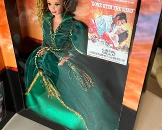 Barbie As Scarlett O’Hara Gone with the Wind Doll Hollywood Legends 12045 Green Dress
