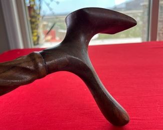 Carved Wood Cane Walking Stick 