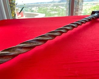 Carved Wood Cane Walking Stick 