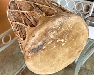 Native American Wood and Rawhide Drum
