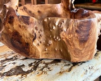 Shan Mu Tree Root Wood Basket Burl