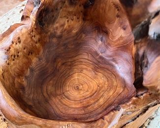 Shan Mu Tree Root Wood Basket Burl