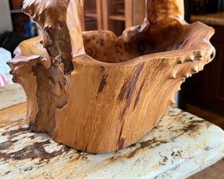 Shan Mu Tree Root Wood Basket Burl