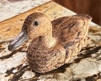 Hand Carved Mallard Duck Decoy Farthmire 