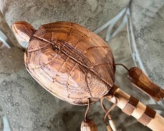 Hand Carved Turtle Rattle 