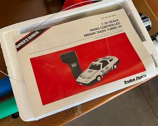 Vintage Radio Shack Nissan 49 300ZX Turbo RC Car 