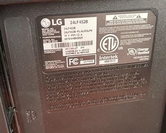 LG 24LF452B 24" 720p HD LED LCD  Monitor
