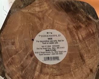 Threshold Decorative Wood Vase