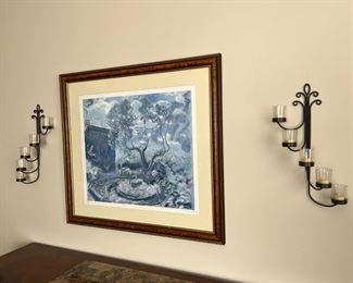 2pc 5 Tier Metal Wall Mount Tealight Candle Holder
