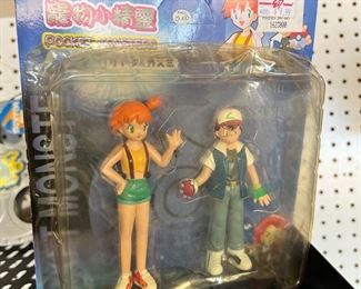 Pokemon Pocket Monster Satoshi & Kasumi Figures 
