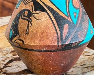Small Decorative Kokopelli Vase