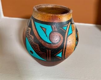 Small Decorative Kokopelli Vase/Pot