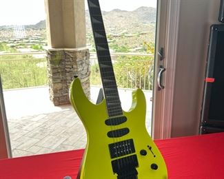 Jackson Soloist SL3X Electric Guitar X Series Neon Yellow ICJ1851963 40x12x3in HxWxD