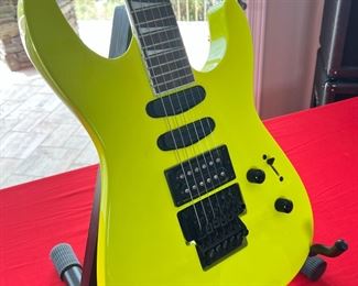 Jackson Soloist SL3X Electric Guitar X Series Neon Yellow ICJ1851963 40x12x3in HxWxD