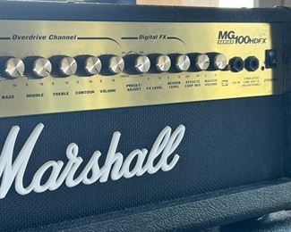Marshall Full Stack MG100HDFX Head MG412A & MG412AB Cab Guitar Amp 63x26x14in HxWxD