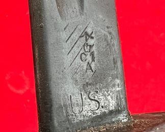 British 1913 Pattern WWI Remington Bayonet with Scabbard 1917 P1913 Enfield Blade: 17in Total: 21.5in