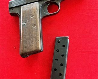 WWII FN Browning 1922 Pistol .32 ACP German Occupation 4.5x7.2in