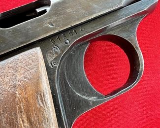 WWII FN Browning 1922 Pistol .32 ACP German Occupation 4.5x7.2in