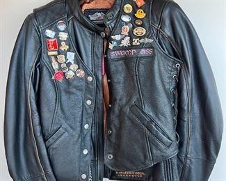 Harley Davidson 1903-2008 Leather Jacket Ladies Med
