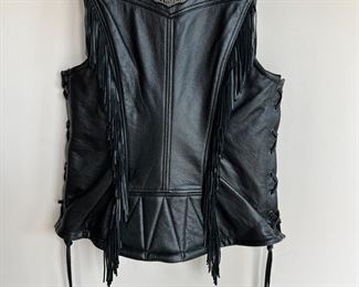 Harley Davidson Ladies Vest Boone Fringed Large