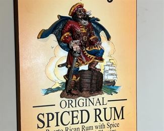 Captain Morgan Spiced Rum 3d Sign Wall Decor 9 x 13in