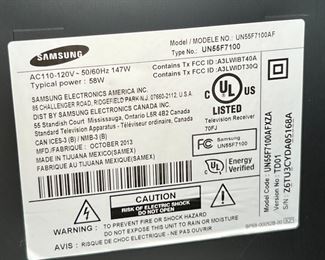 Panasonic TV 27.5x 48.5.in