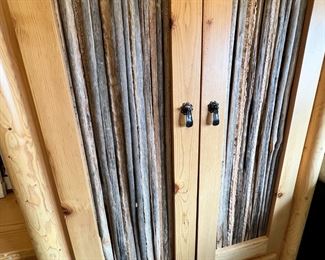 Pine Long & Saguaro Rib Wardrobe Cabinet 68 x 40 x 24in HxWxD