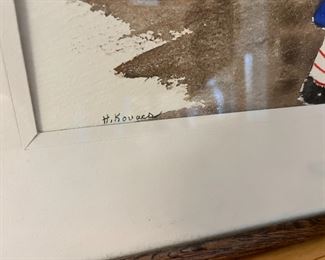 Original Art Raggedy Ann & Andy H. Kovacs Frame: 17 x 21in