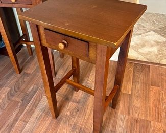 2pc Shaker Chair Side Tables/ Plant Stand 29 x 17 x 14in