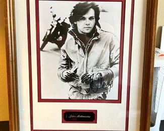 Signed John Mellencamp Photo Frame:17.5x13.25in HxWxD