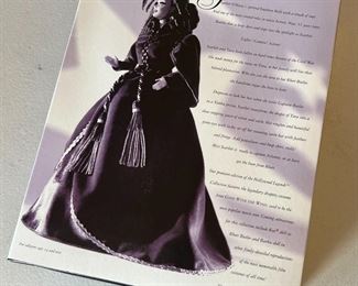 Barbie As Scarlett O’Hara Gone with the Wind Doll Hollywood Legends 12045 Green Dress 14x10.5x3in HxWxD