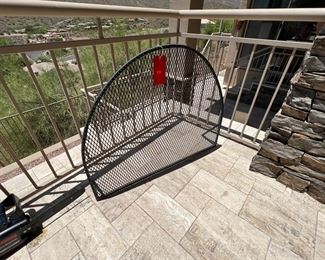 Mesh Metal Fireplace Screen 29 x 37.5.